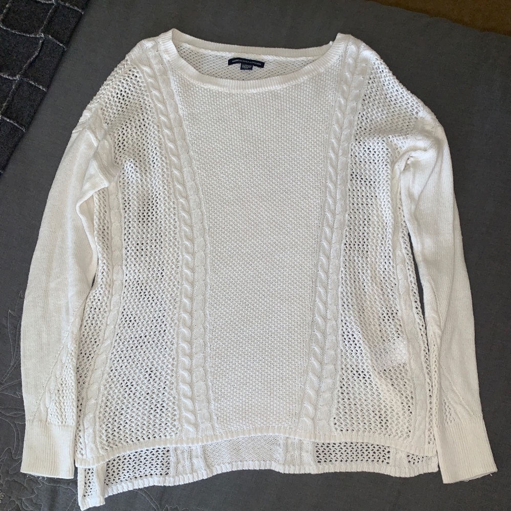 Soft American Eagle Cream Sweater